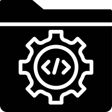 Ayarlar simgesi, basit vektör illüstrasyonu 