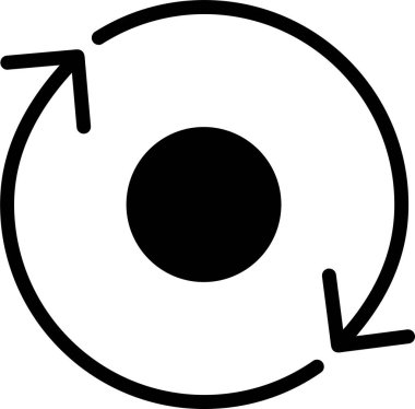 Gezegenin yörüngesinin vektör çizimi