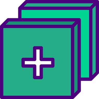 Katman simgesi, basit vektör illüstrasyonu 