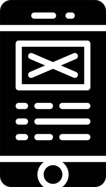 beyaz arkaplanda mobil uygulama vektör çizimi 