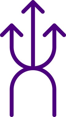 yukarı doğru ok, basit vektör çizimi