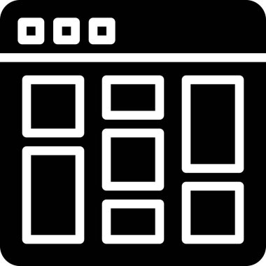 Seo ve pazarlama simgelerinin kılavuz vektör çizimi