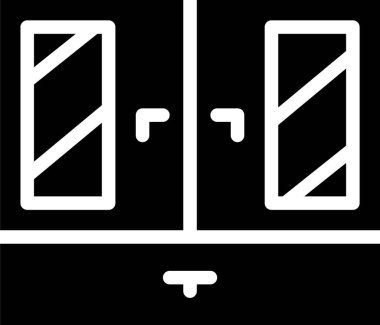 Çekmecede. Web simgesi basit illüstrasyon