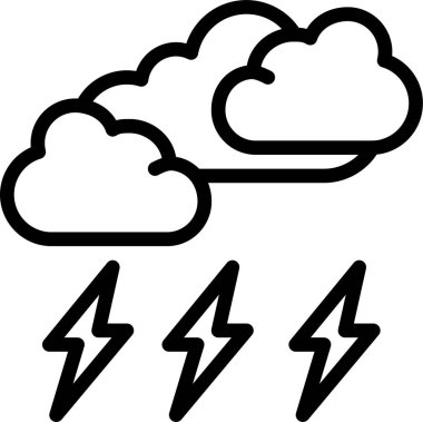 Fırtına web simgesi vektör illüstrasyonuName