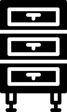 Çekmece ağ simgesi basit illüstrasyon