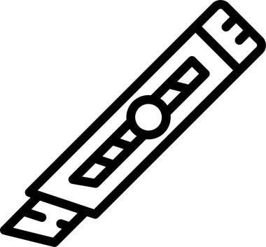 Çizgi film tasarımındaki kesme simgesi beyaz arkaplanda izole edildi