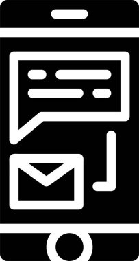 e-posta ve pazarlama satırı vektör simgesi.