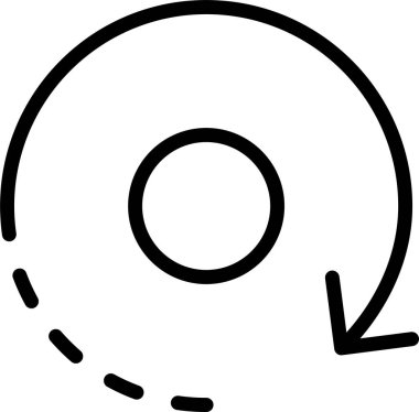 Gezegenin yörüngesinin vektör çizimi