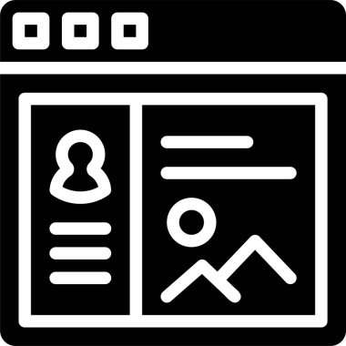 Kullanıcı Resim simgesi, vektör illüstrasyonu