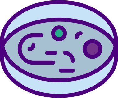 Pembe bir çöreğin vektör çizimi