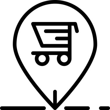 çevrimiçi alışveriş vektörü resimleme simgesi