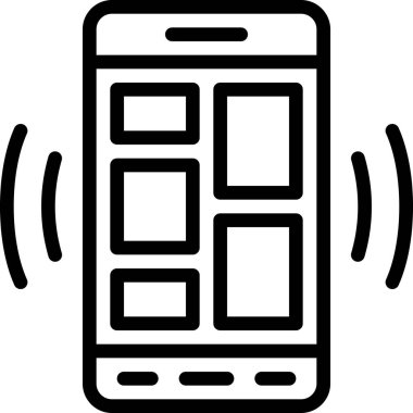 akıllı telefon vektör simgesi paketi