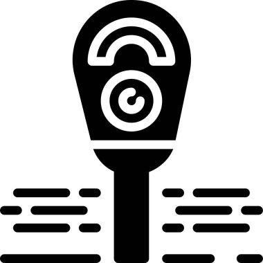 Park hizmetleri satır vektörü simgesi.