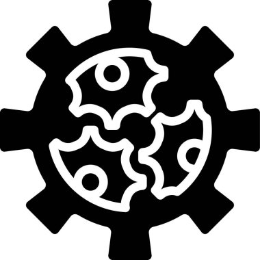 Ayarlar simgesi, basit vektör illüstrasyonu 