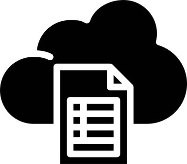 Bulut ağının basit vektör simgesi tasarımı