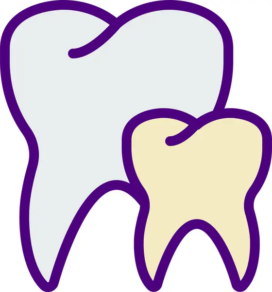 Icona Dei Denti Illustrazione Vettoriale — Vettoriale Stock