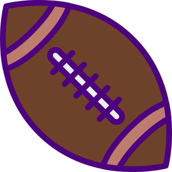 Bir ragbi topunun vektör çizimi  