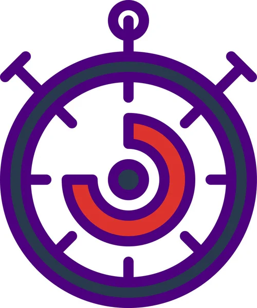 Icône Horloge Illustration Vectorielle — Image vectorielle
