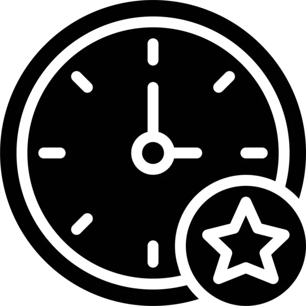 Clock Simple Vector Icon Design Time Concept — Stock Vector