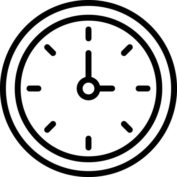 Reloj Diseño Icono Vector Simple Concepto Tiempo — Archivo Imágenes Vectoriales