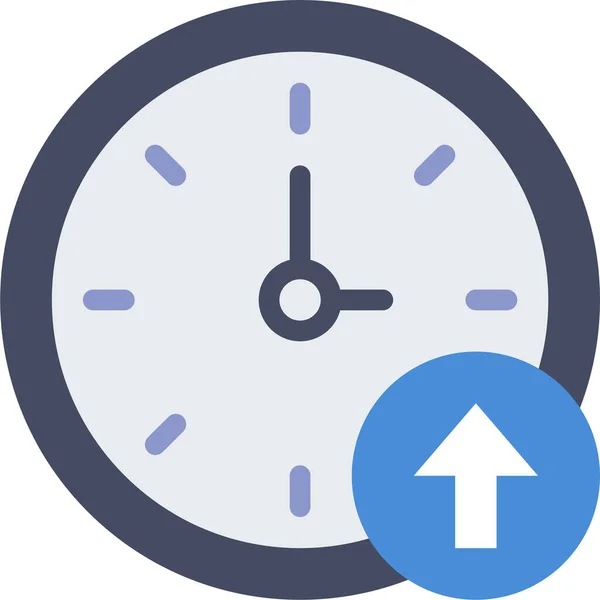 Годинник Простий Векторний Дизайн Піктограм Концепція Часу — стоковий вектор
