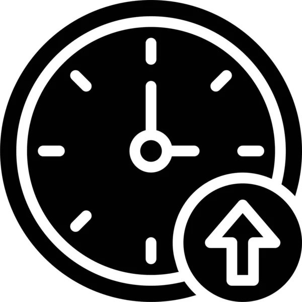 Relógio Design Ícone Vetorial Simples Conceito Tempo — Vetor de Stock