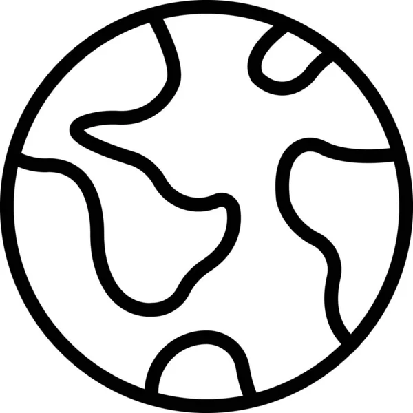 Globus Web Symbol Einfache Vektorillustration — Stockvektor
