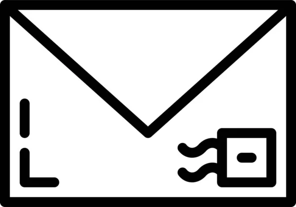 Mail Symbol Vektor Abbildung — Stockvektor