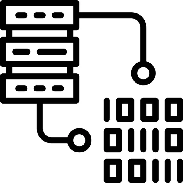 Binary Code Vector Illustration Background — Stock Vector