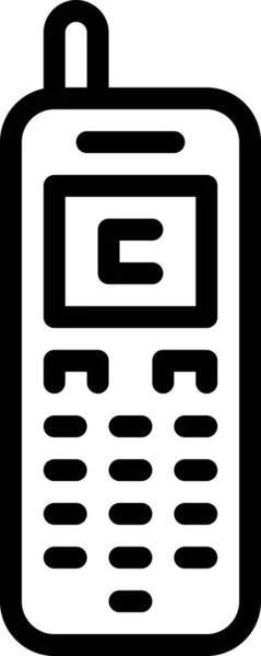 Telefon Symbol Einfache Vektor Illustration — Stockvektor