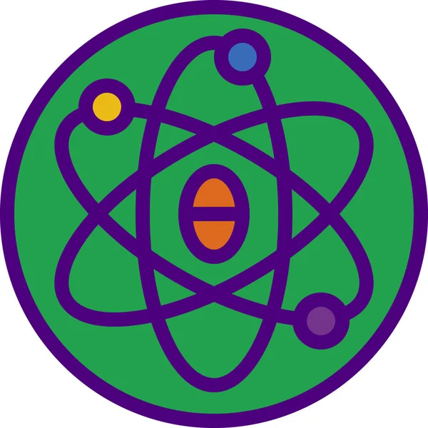 原子のベクトルアイコンのデザイン — ストックベクタ