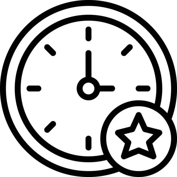 Reloj Diseño Icono Vector Simple Concepto Tiempo — Archivo Imágenes Vectoriales