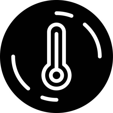 Termometre simgesinin vektör illüstrasyonu