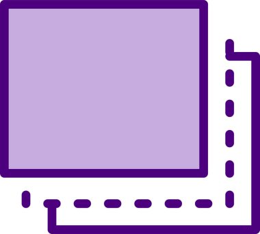 Katman simgesi, basit vektör illüstrasyonu 