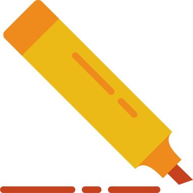 İşaretleyici simgesi, eğitim ve okul konsepti