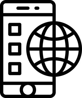 Seo ve servislerin telefon vektör simgesi tasarımı