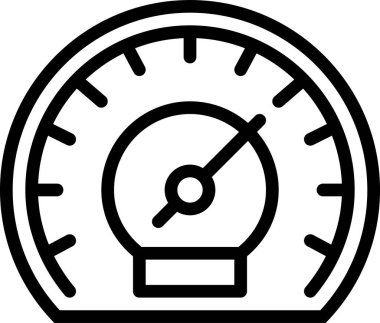 Hız göstergesi. Web simgesi basit tasarım