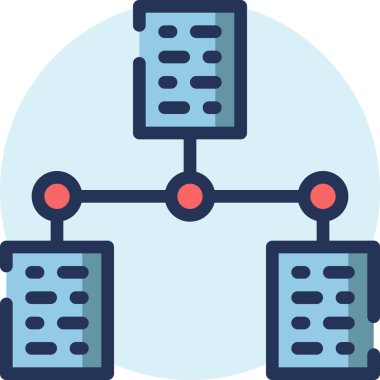 Donanım ve teknoloji çizgisi vektör simgesi. 