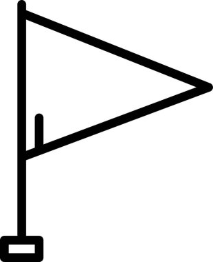 Bayrak. Web simgesi vektör illüstrasyonu