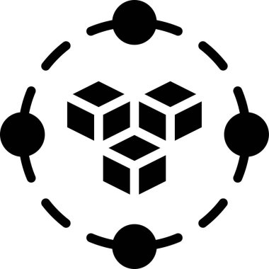 güvenlik ve koruma çizgisi vektör simgesi 