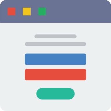 Veri. Web simgesi basit illüstrasyon