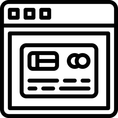 Kredi kartı bilgileri, vektör illüstrasyonu