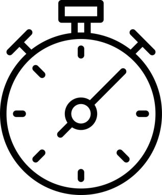 Kronometre Web simgesi basit tasarım