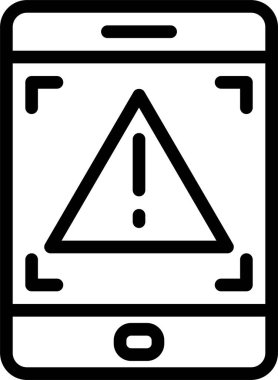 Beyaz arkaplanda Tablet vektör çizimi 