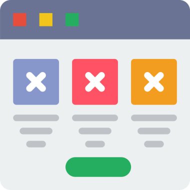 Renkli Fiyat Tablosu vektör simgesi kümesi