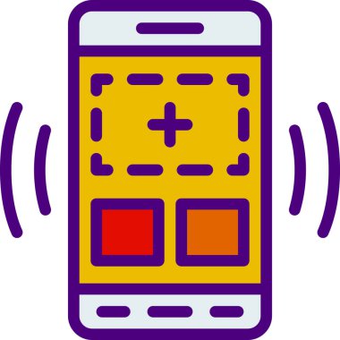 güvenlik ve koruma çizgisi vektör simgesi 