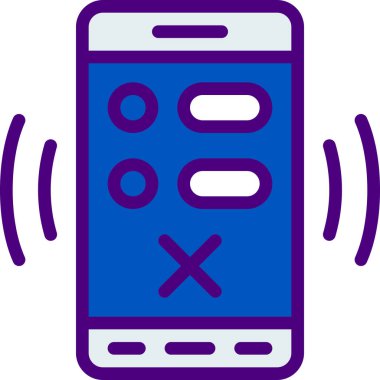 beyaz arkaplanda mobil uygulama vektör çizimi 