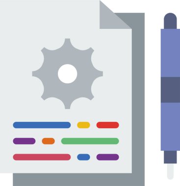 Ayarlar. Web simgesi basit illüstrasyon