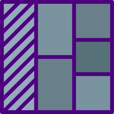  Beyaz arkaplanda sol simge ve vektör illüstrasyonu