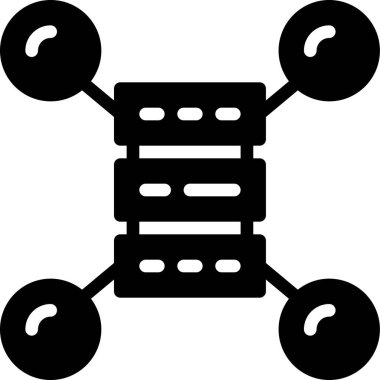 Donanım ve teknoloji çizgisi vektör simgesi. 